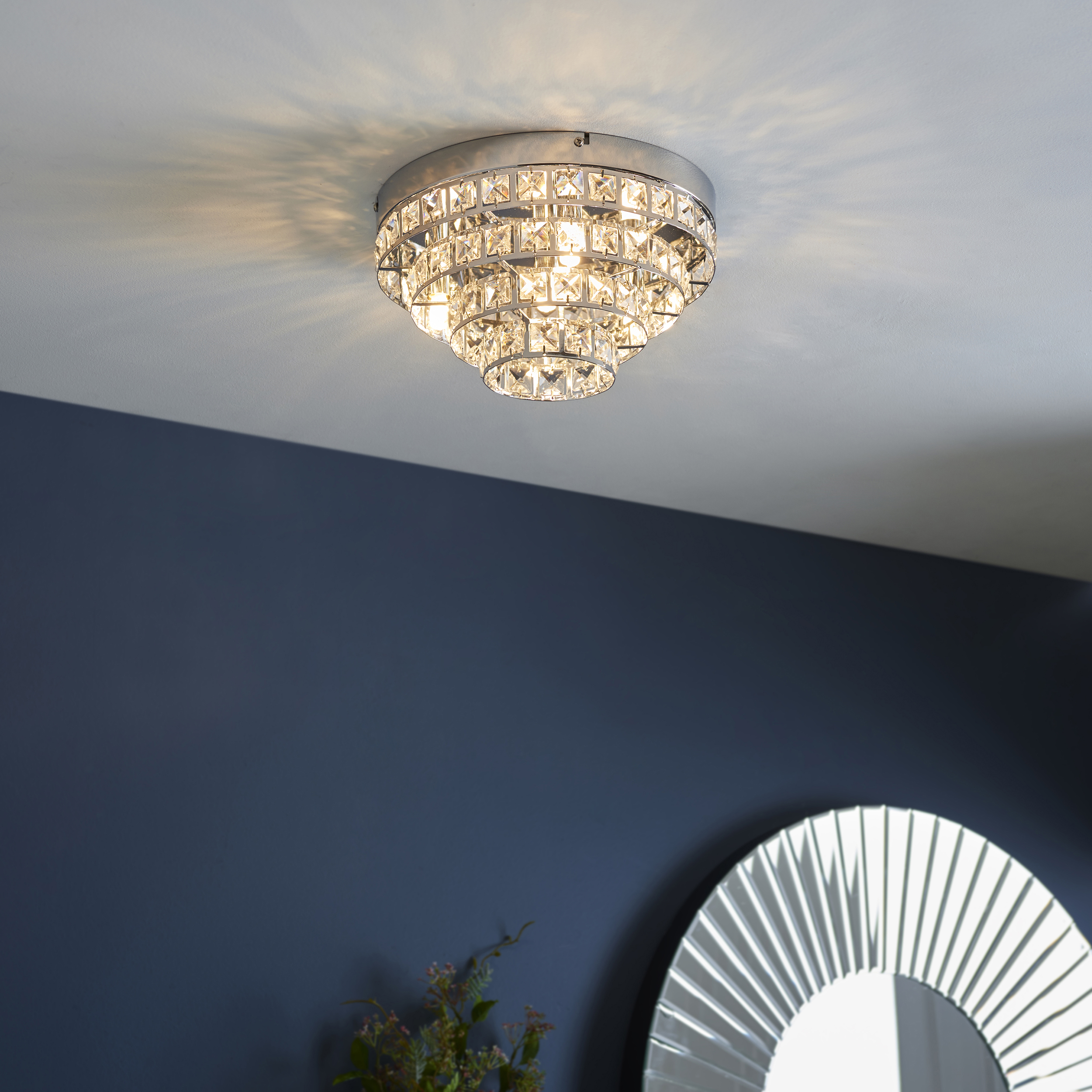 CHROME FLUSH CEILING