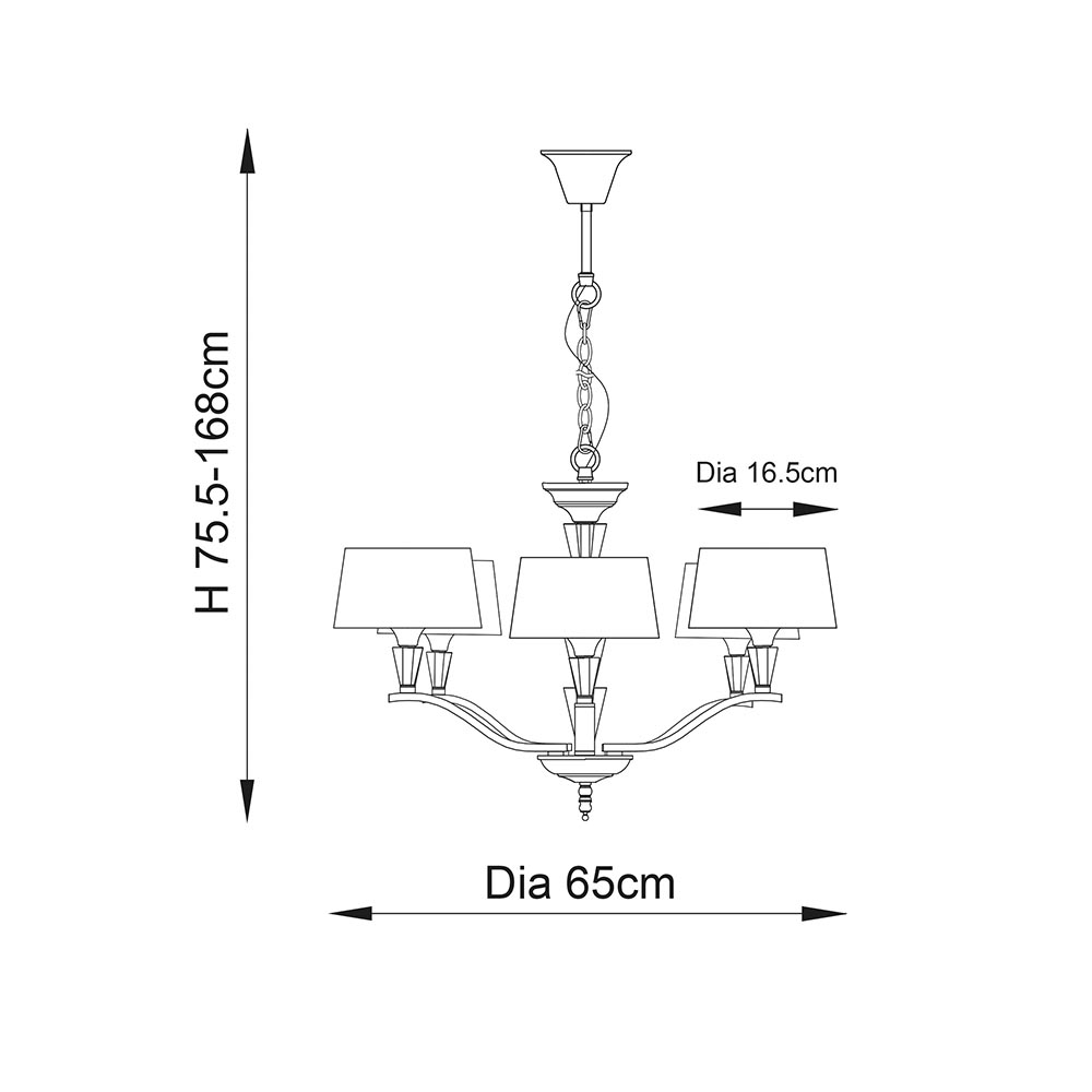 5L CHROME PENDANT