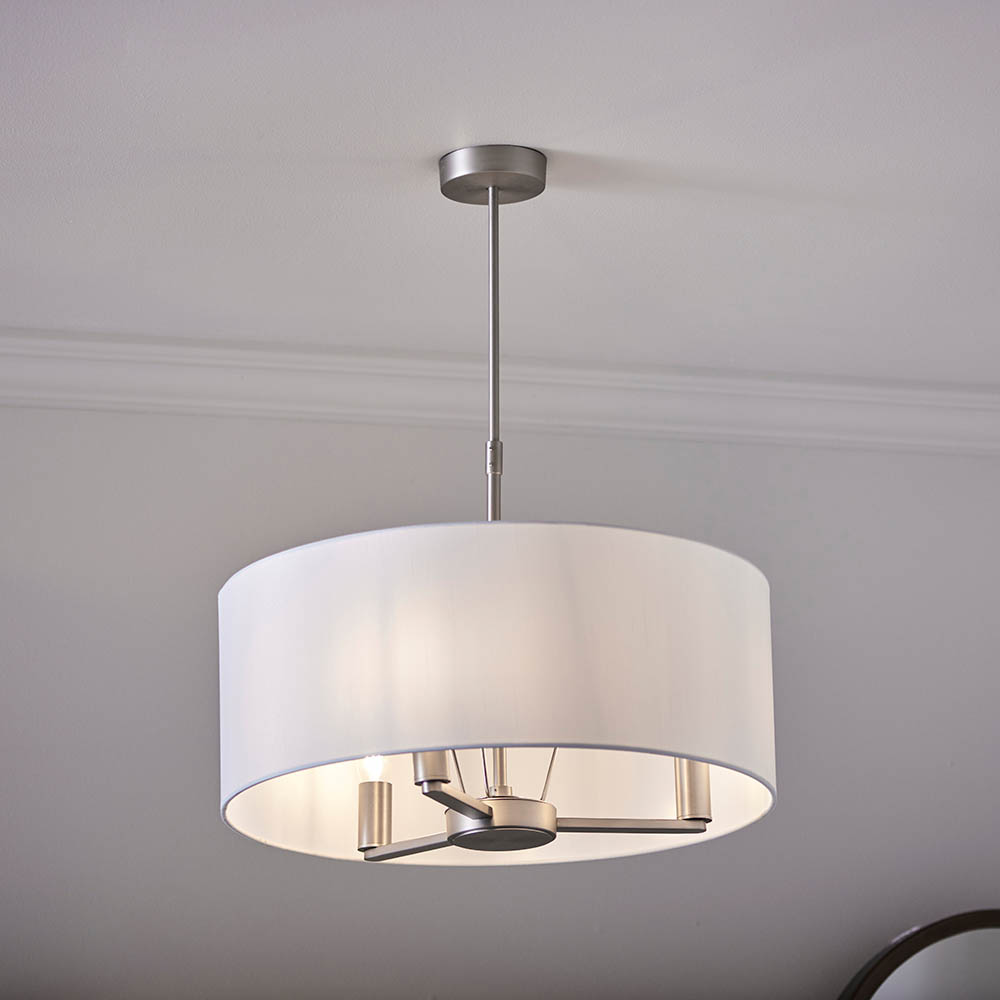 3 LIGHT PENDANT SATIN ST