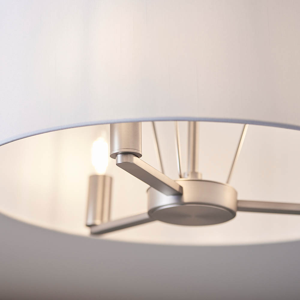 3 LIGHT PENDANT SATIN ST