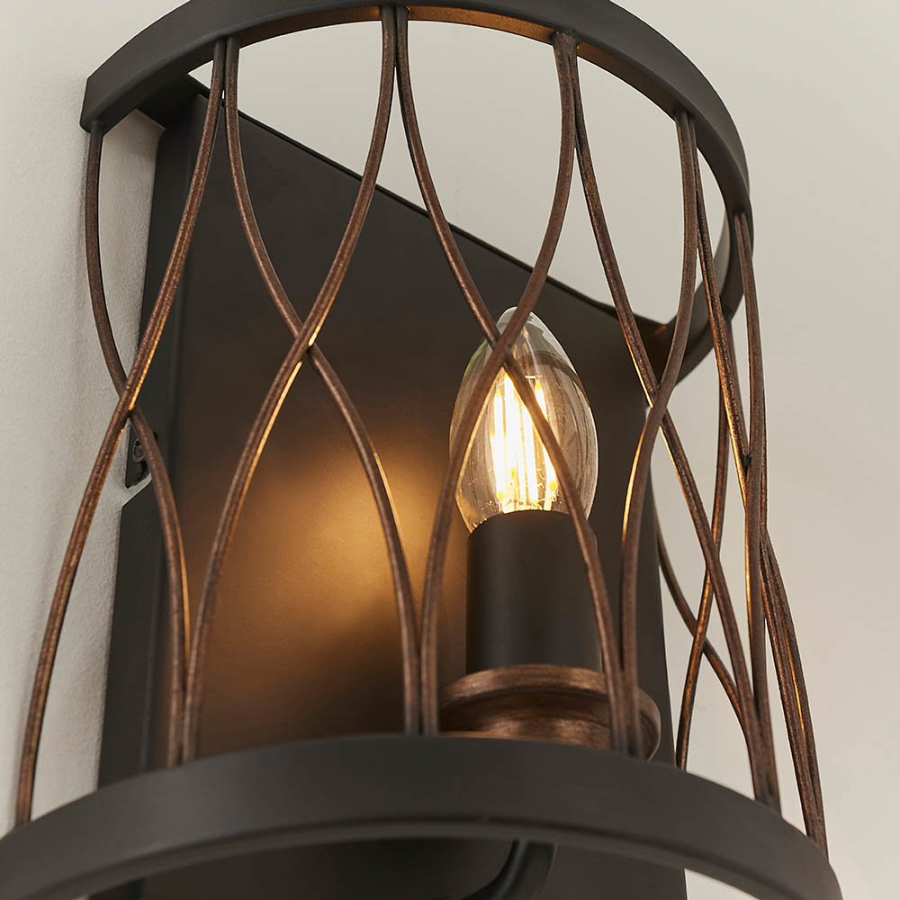 BLACK BRONZE WALL E14
