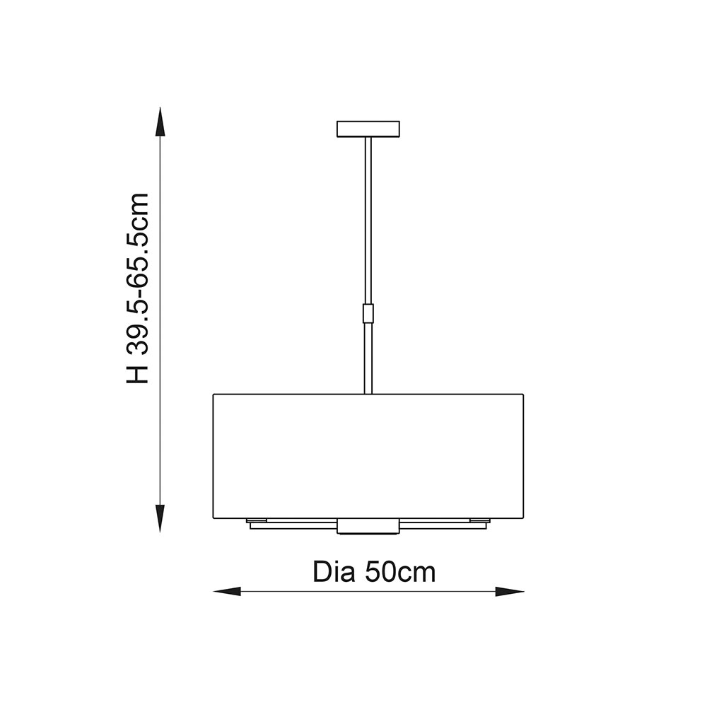 3 LIGHT PENDANT ANTIQ BR