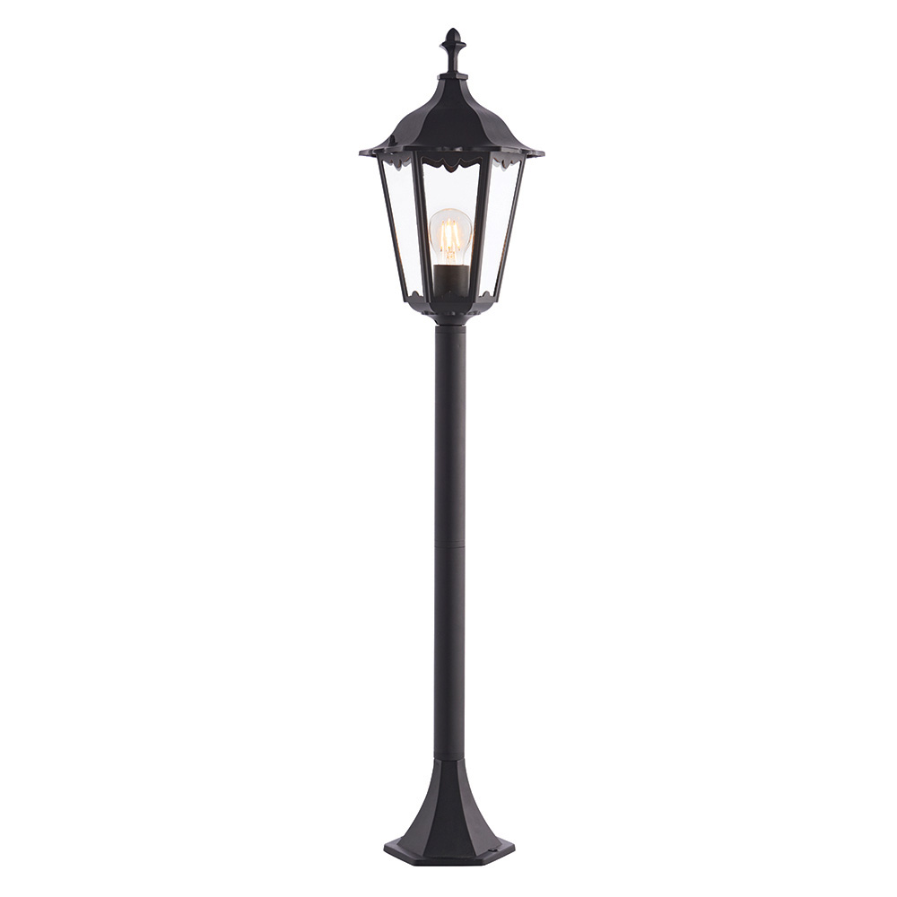 BLACK 1M E27 BOLLARD