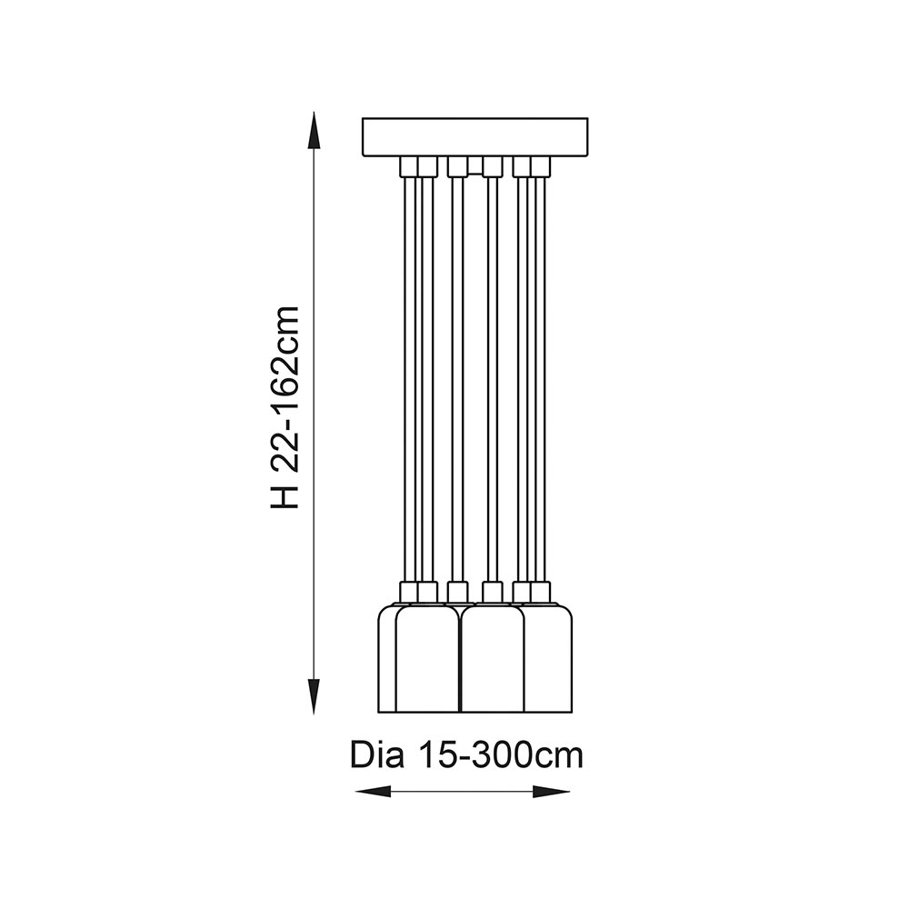 6X1.5M PENDANT SET
