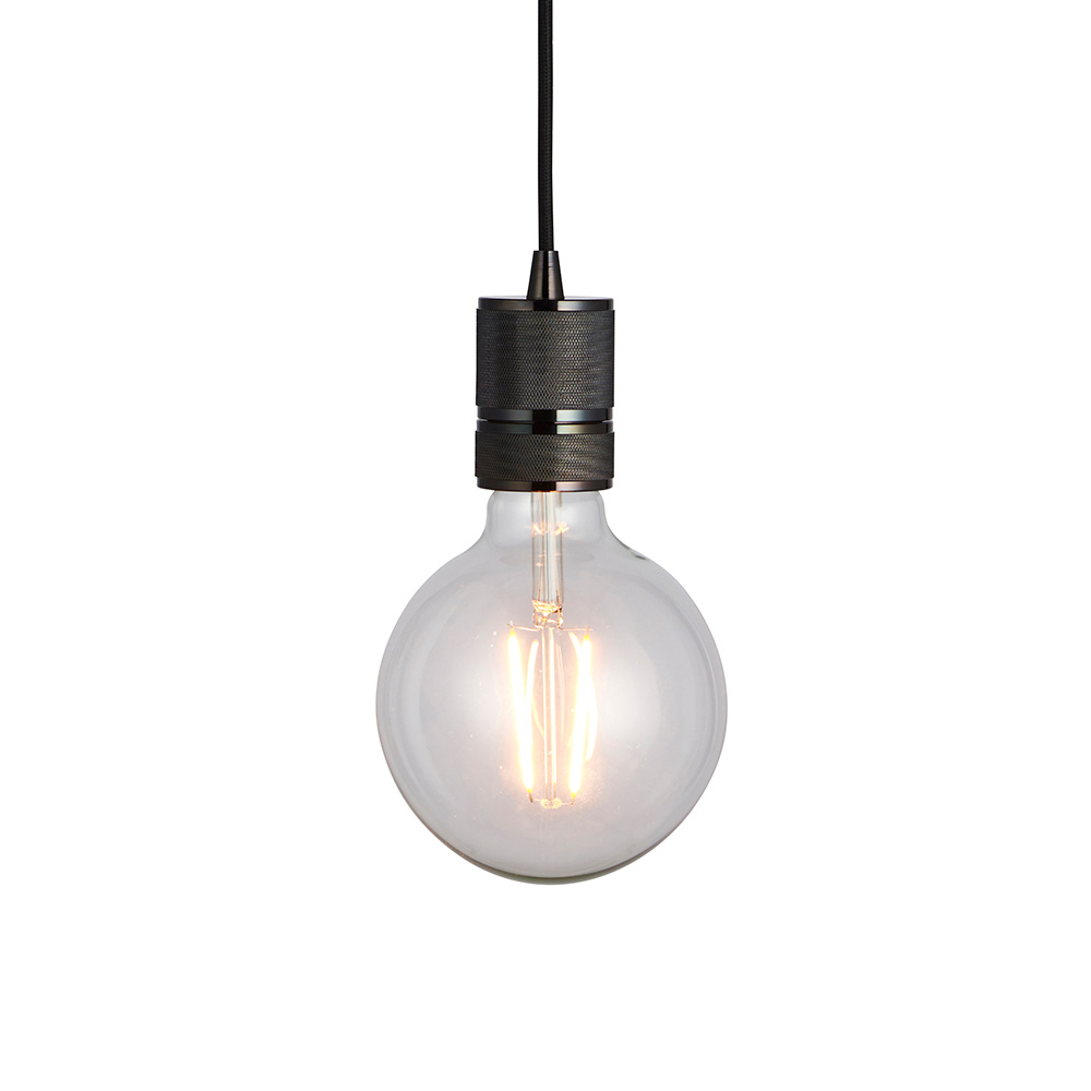 1.5M BLK FABRIC PENDANT