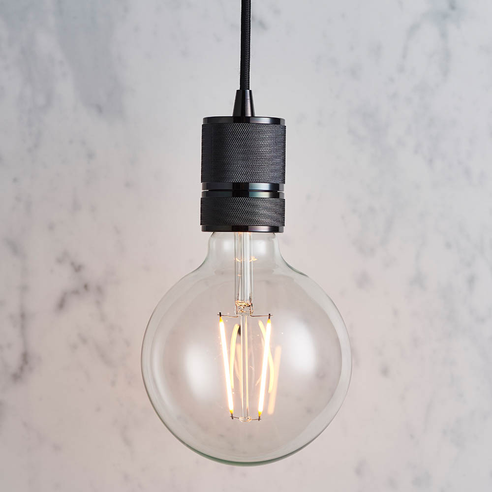 1.5M BLK FABRIC PENDANT