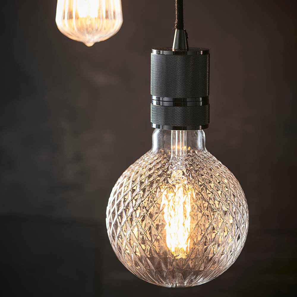 1.5M BLK FABRIC PENDANT