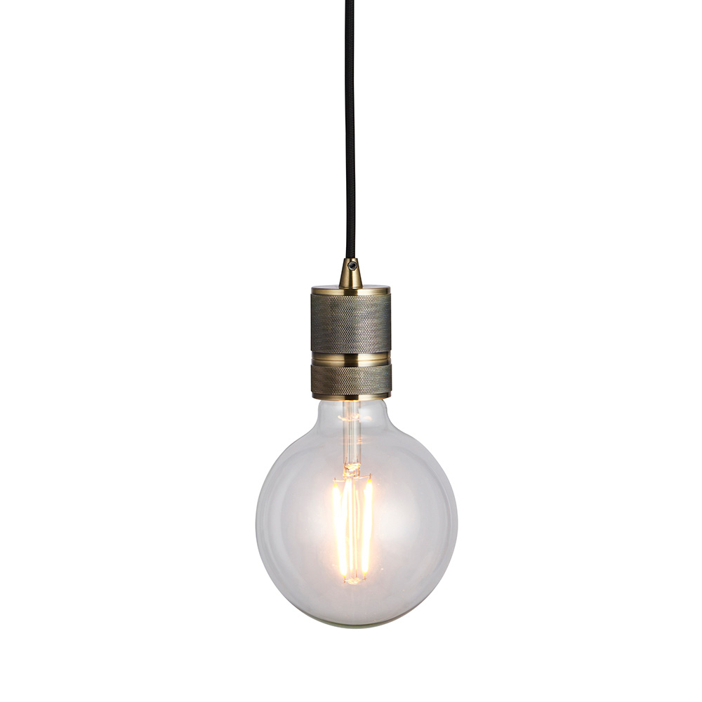 1.5M BLK FABRIC PENDANT