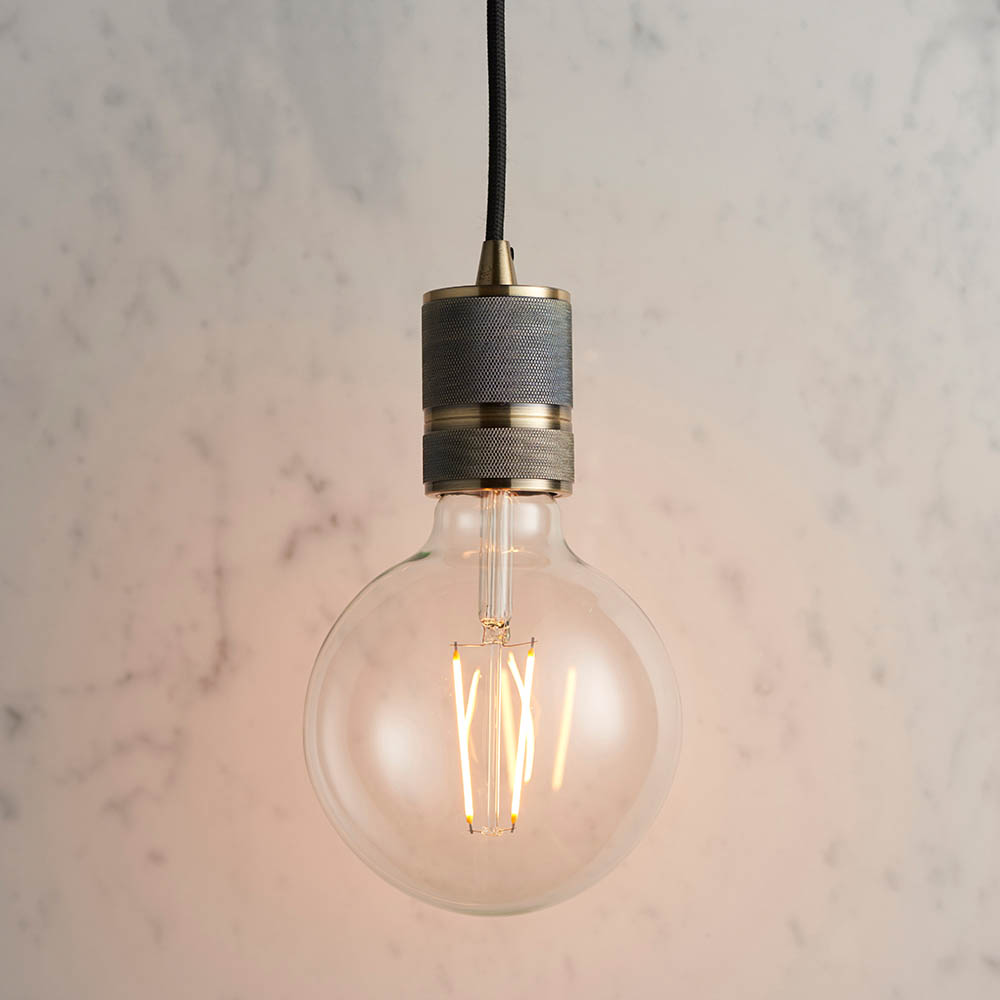 1.5M BLK FABRIC PENDANT