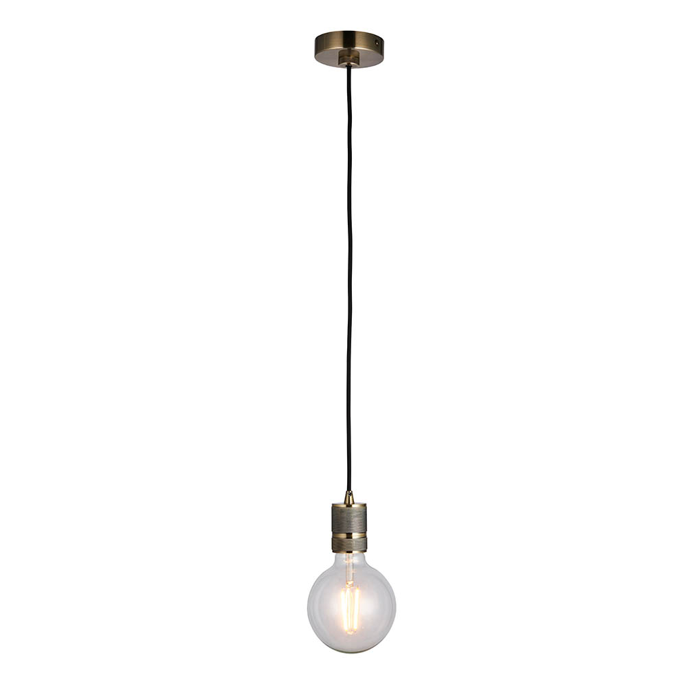 1.5M BLK FABRIC PENDANT