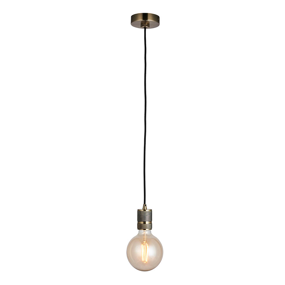 1.5M BLK FABRIC PENDANT