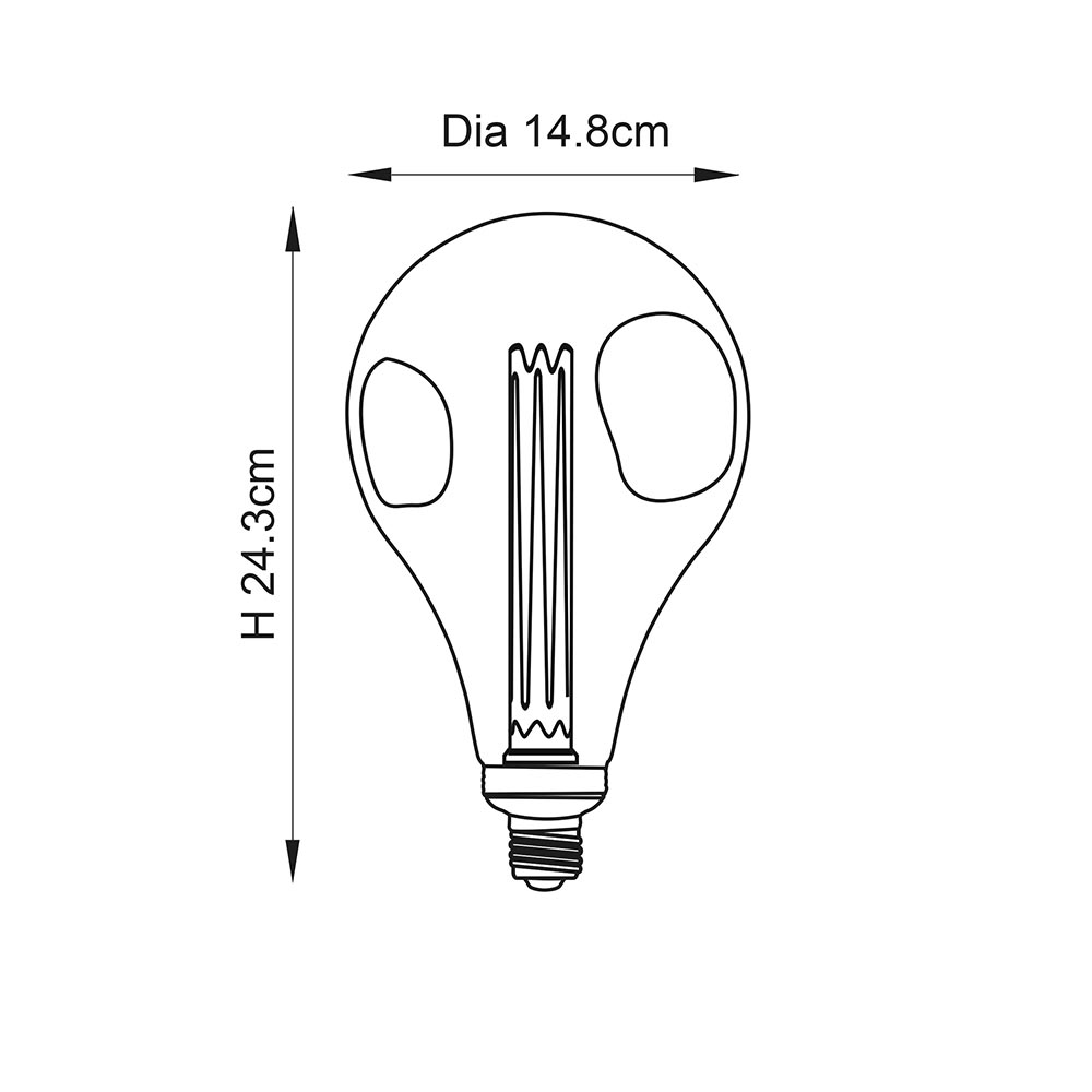 XL E27 DIMPLE GLOBE