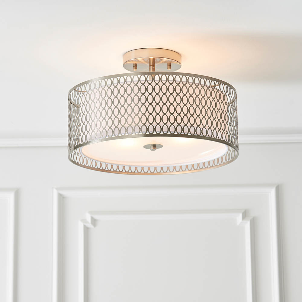 3 LIGHT SEMI-FLUSH S/N