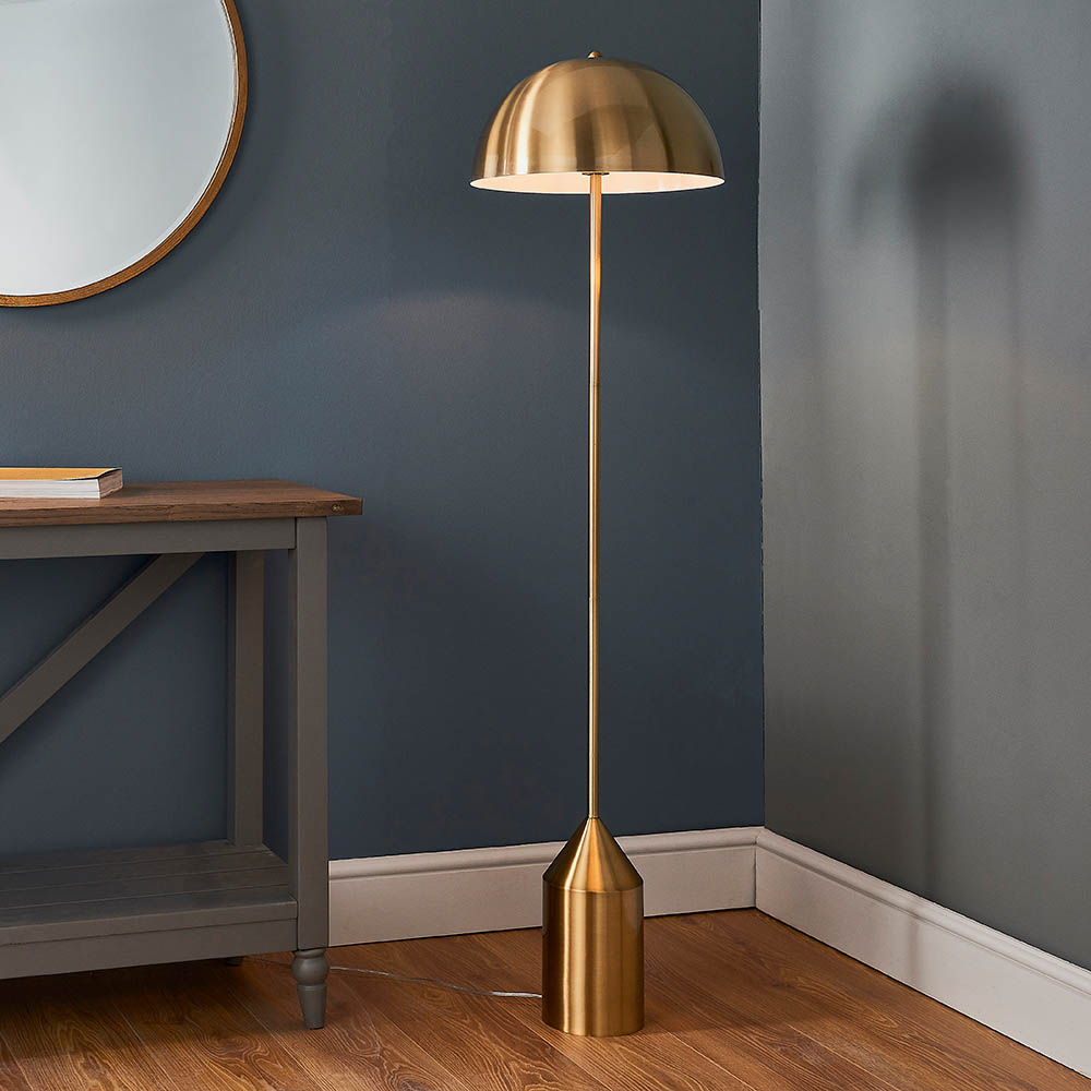 ANTIQUE BRASS FLOOR LAMP