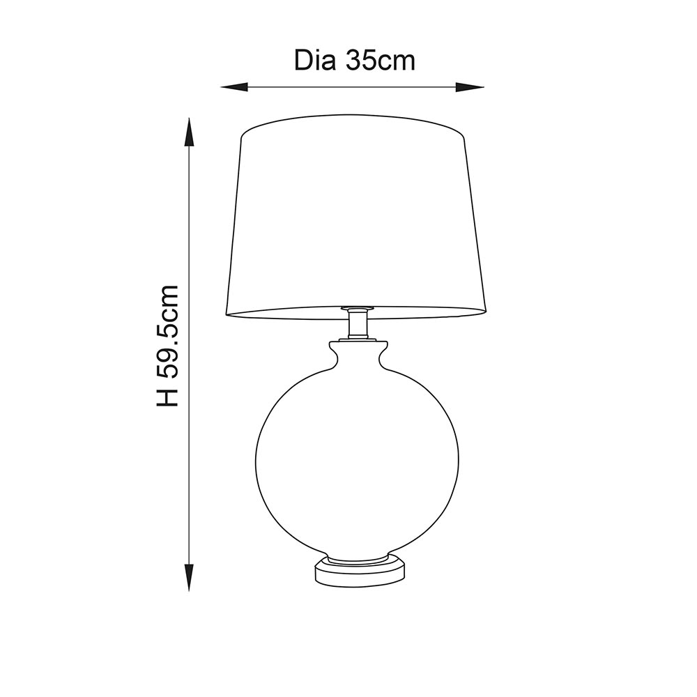 ANT BRASS & BLACK LAMP