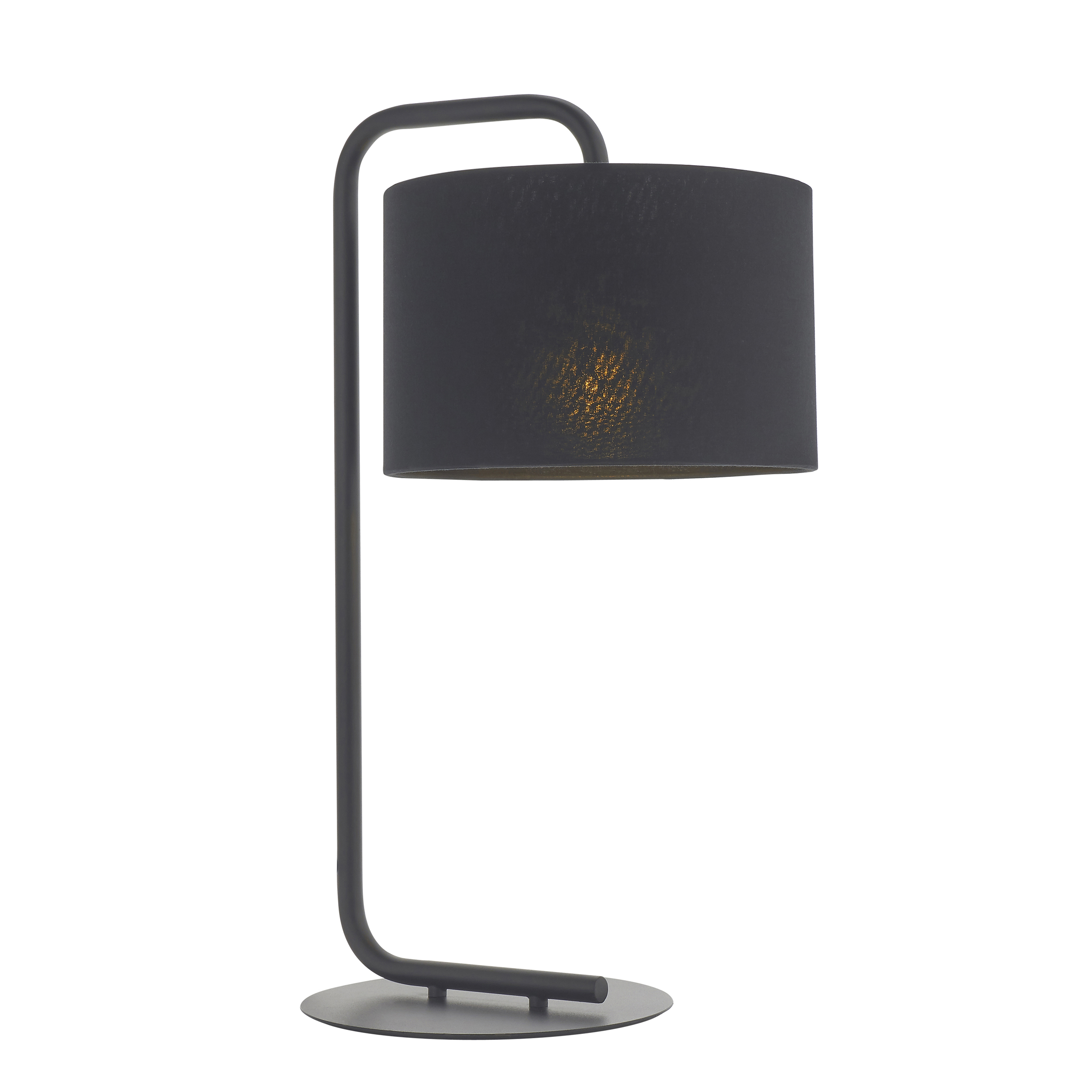 SATIN BLACK TABLE LAMP