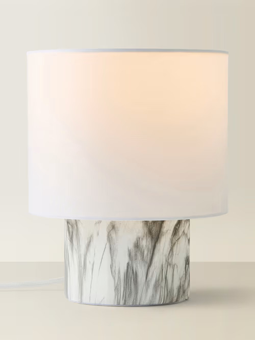 MARBLE EFFECT TABLE LAMP