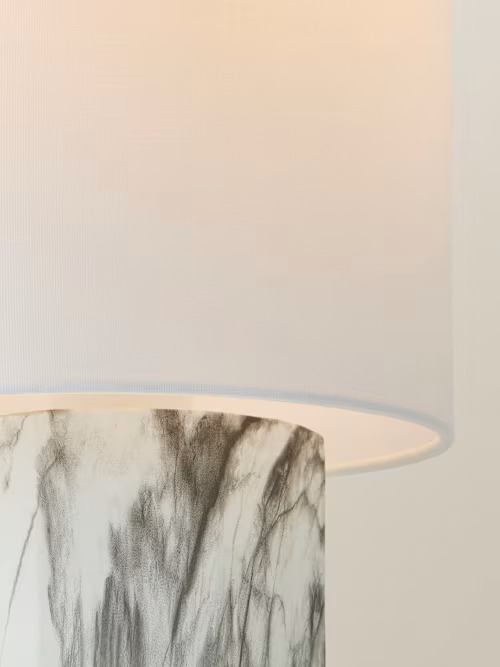MARBLE EFFECT TABLE LAMP