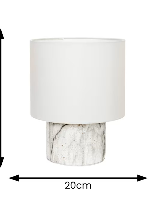 MARBLE EFFECT TABLE LAMP