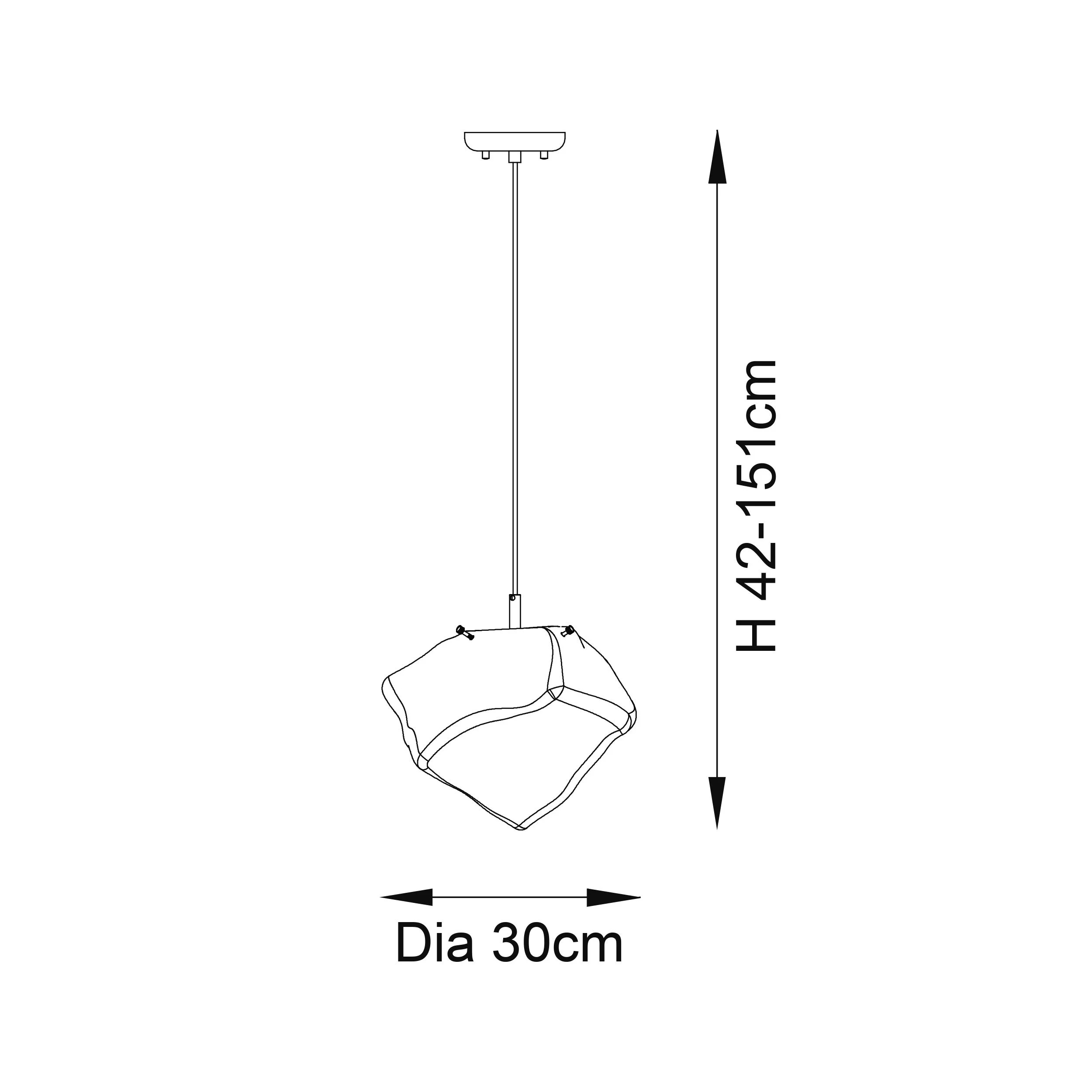 VOLCANIC PENDANT E27