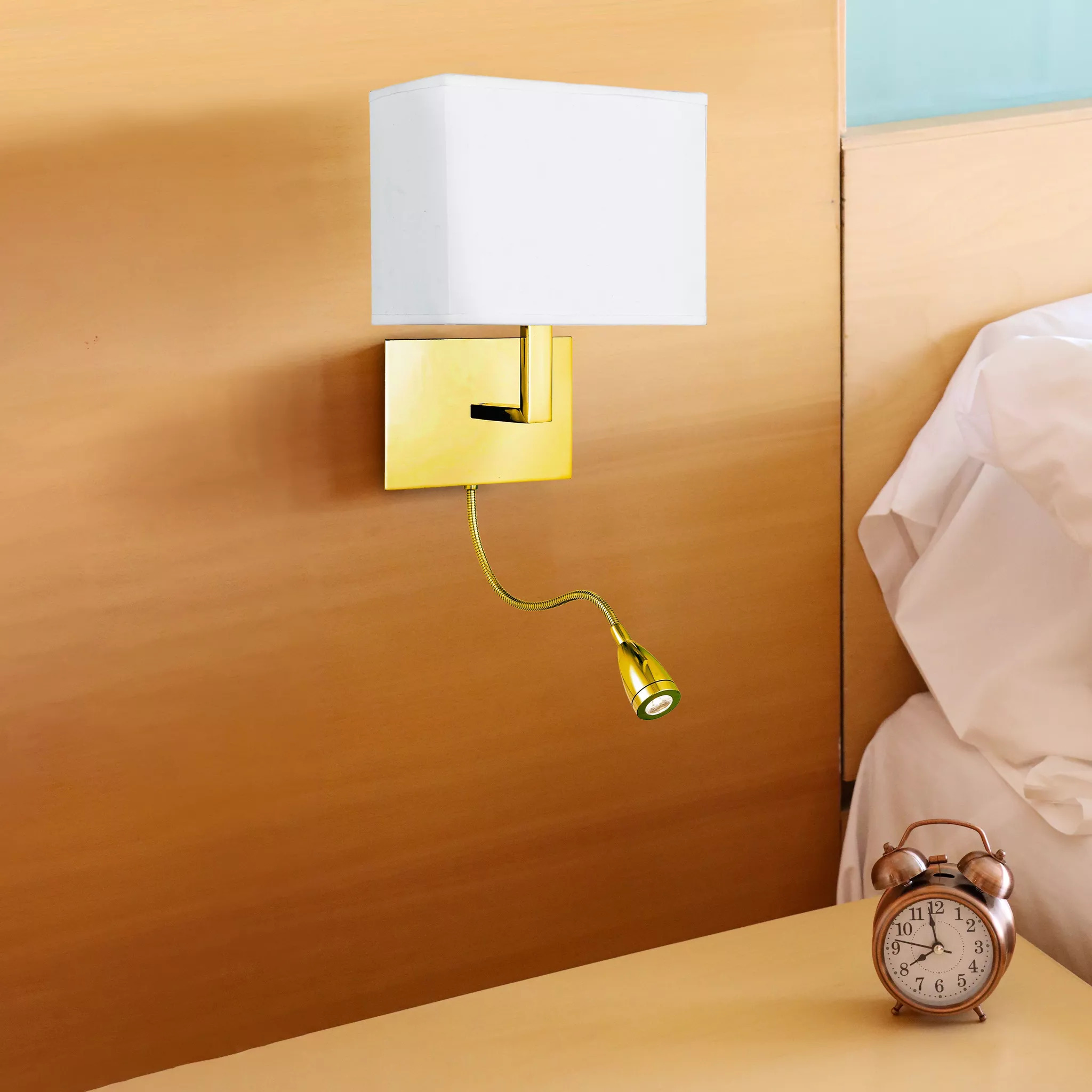 Searchlight 6519SB Wall Light E27 S/Brs