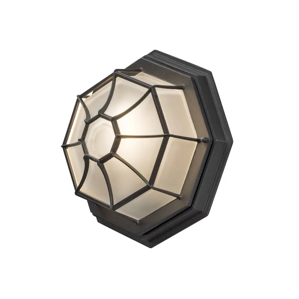 HEX WALL LANTERN BLK