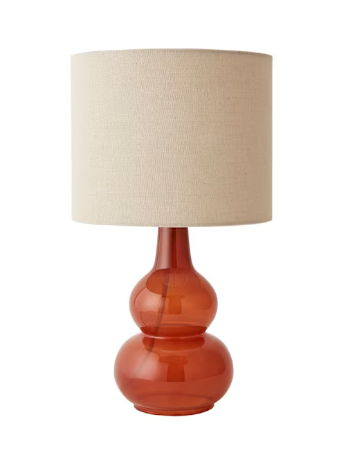 BURNT ORANGE TABLE LAMP