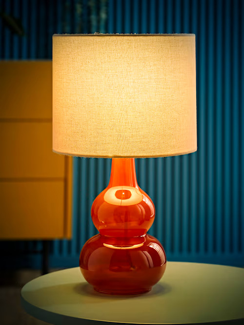 BURNT ORANGE TABLE LAMP