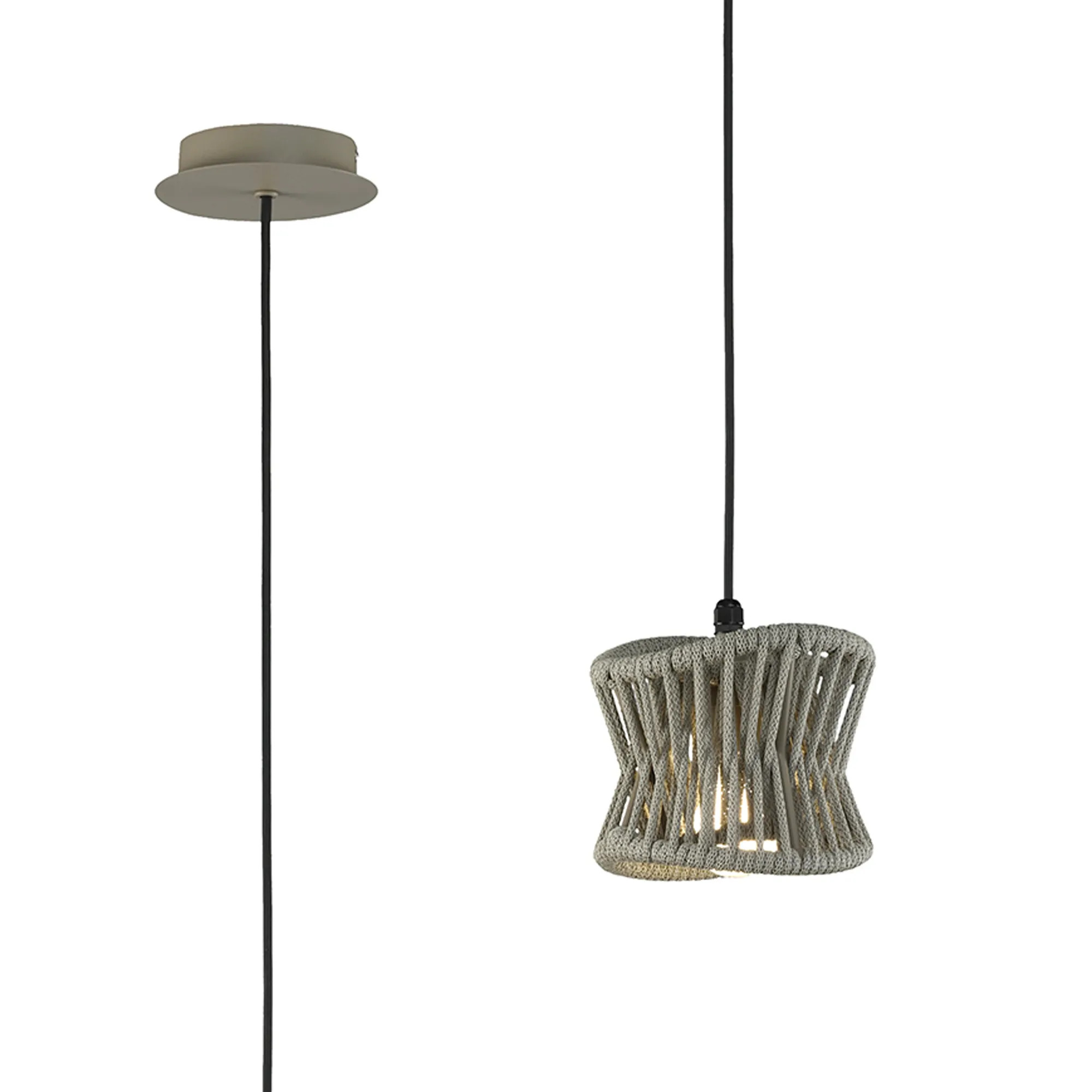 BEIGE E27 PENDANT