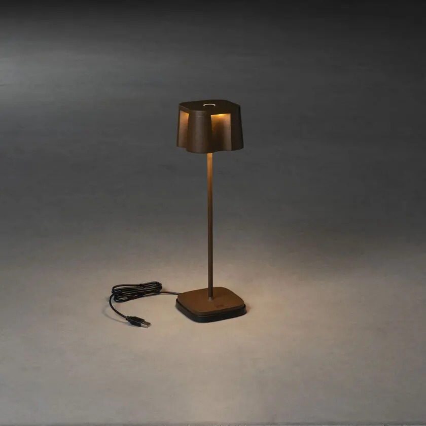 USB TABLE LAMP RUST