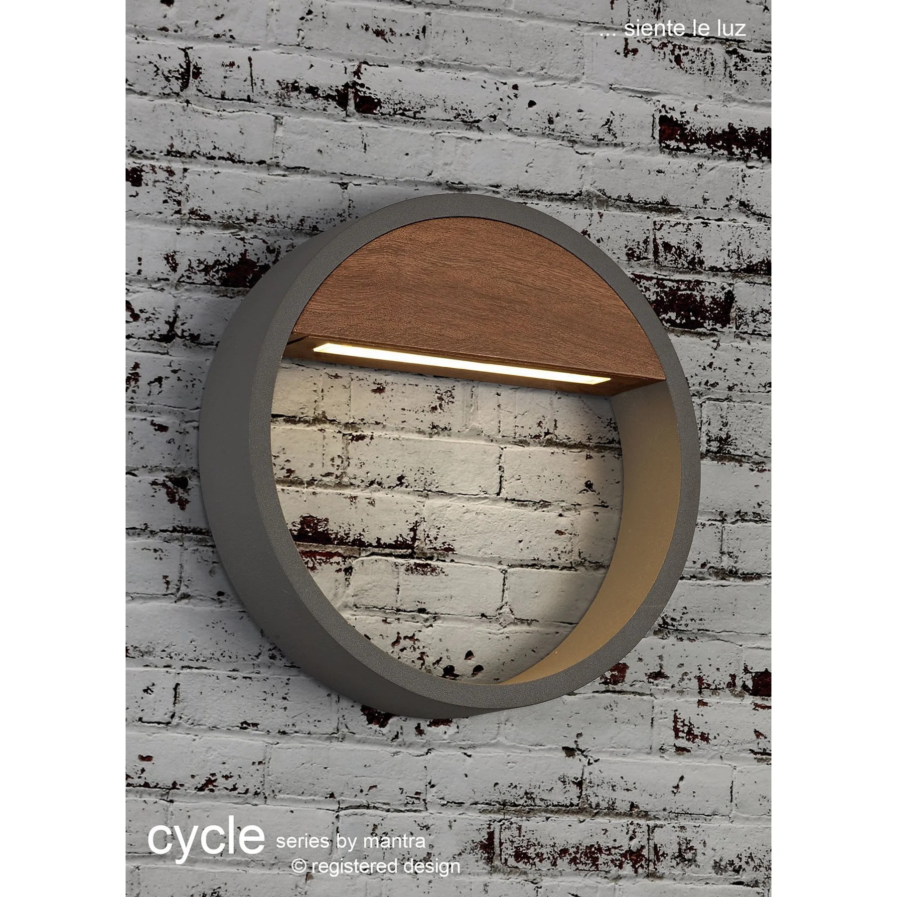10W 3K WALNUT WALL LIGHT