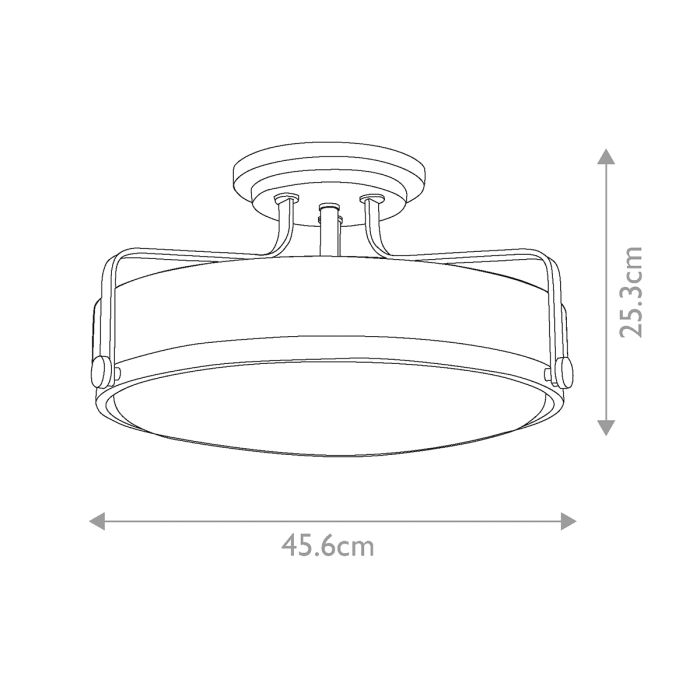 SEMI FLUSH BRASS