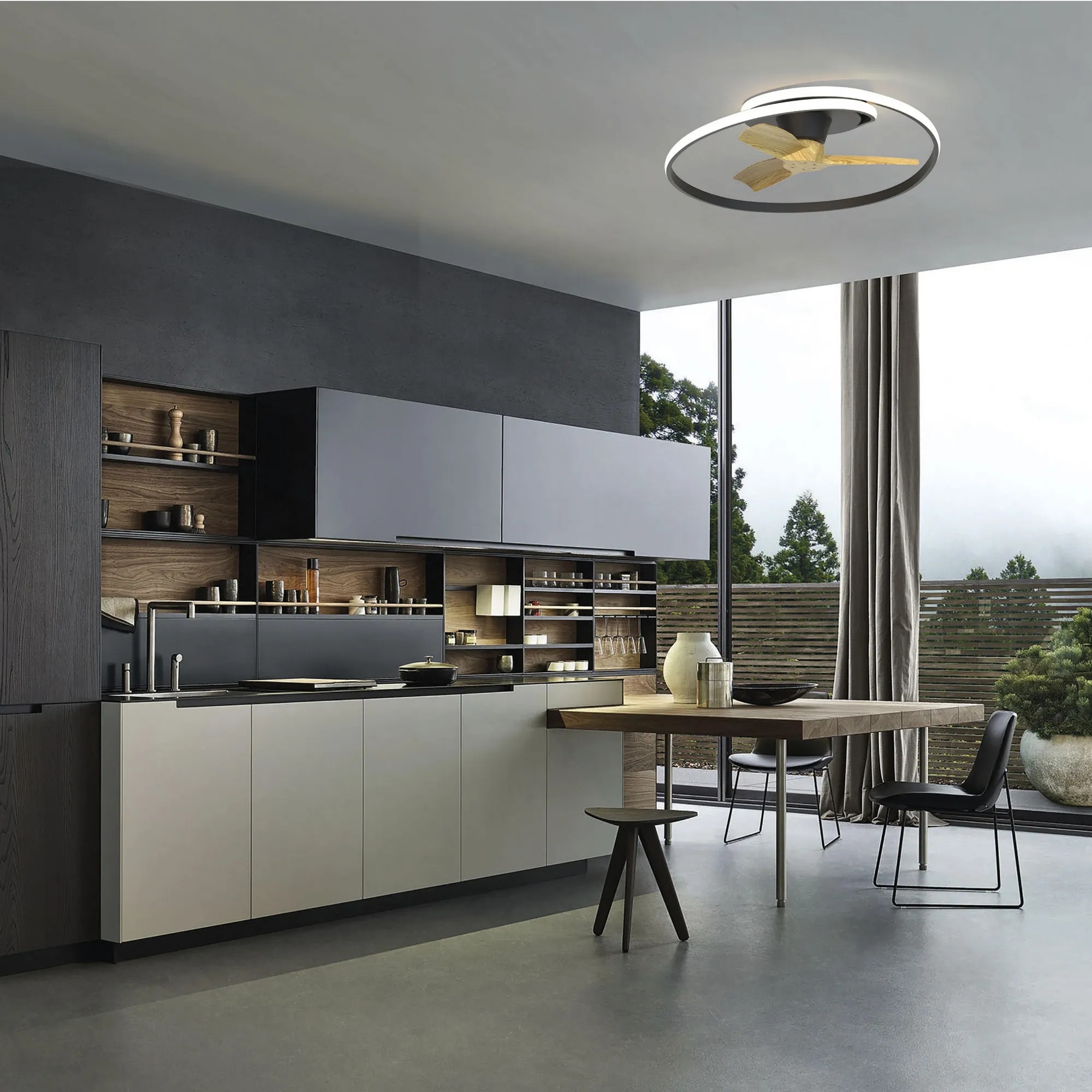 CEILING FAN & LIGHT