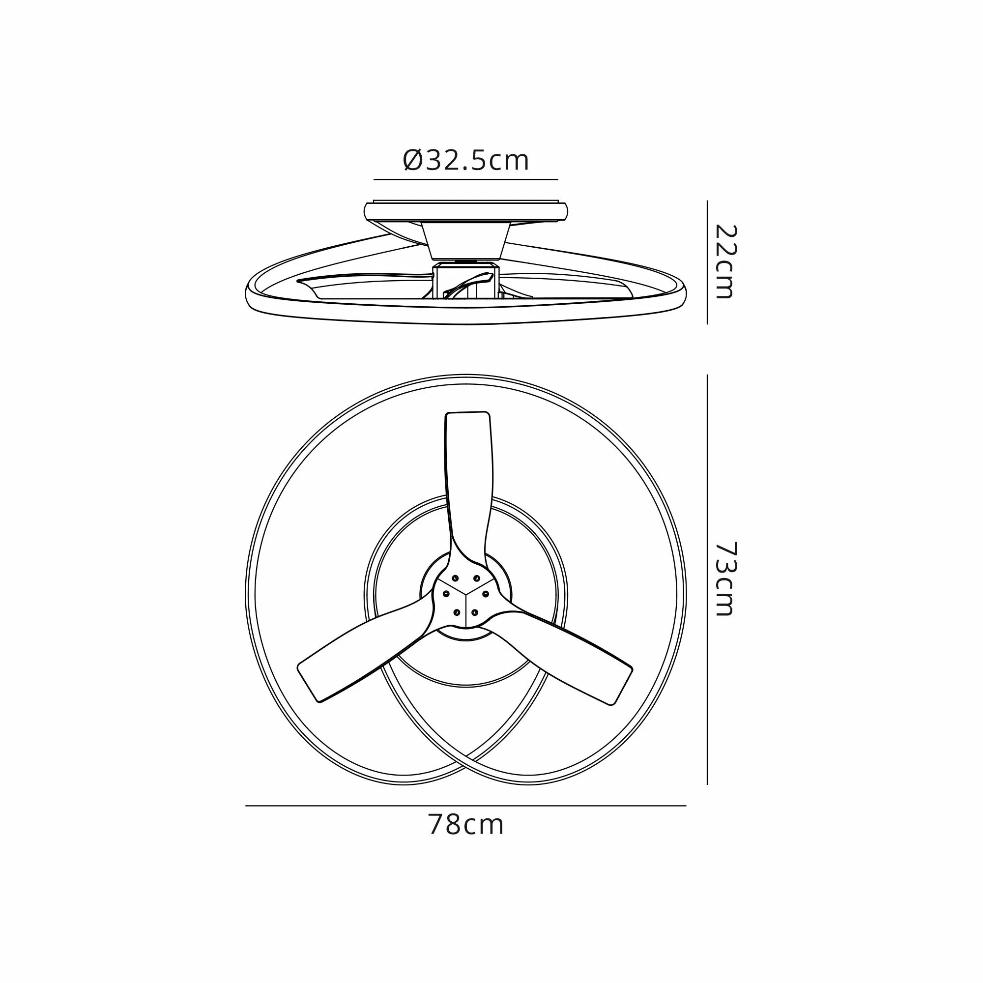 CEILING FAN & LIGHT